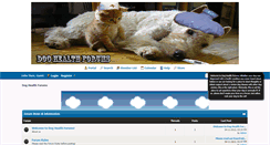 Desktop Screenshot of doghealthforums.com